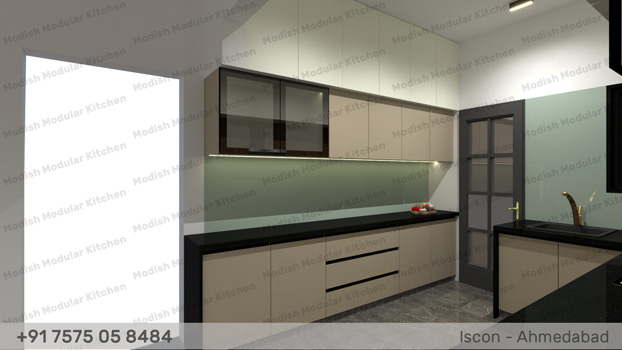 wooden modular kitchen manufacturer in Paldi